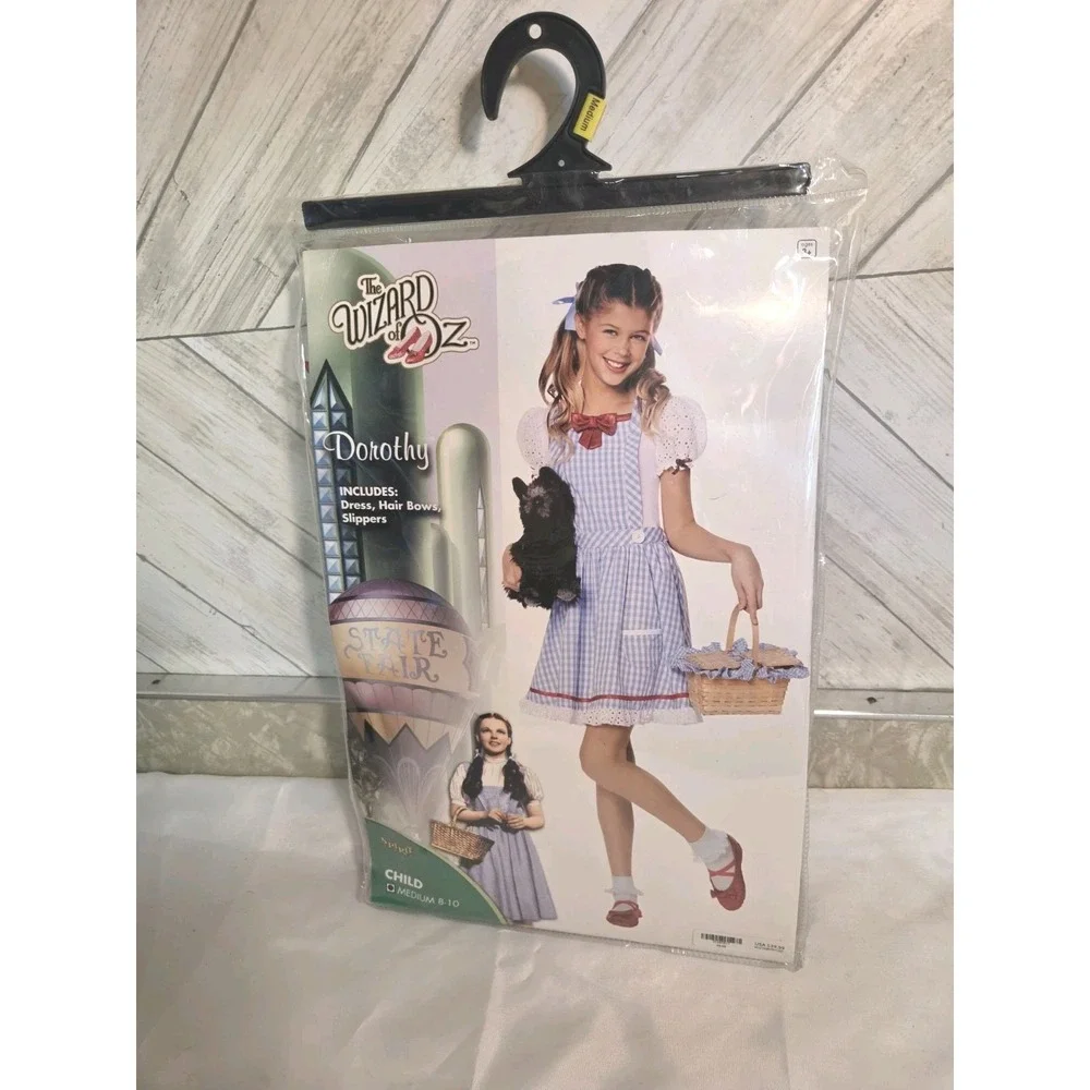 Spirit Halloween Dorothy Dress Costume - Wizard of Oz Child Size 8-10 Medium